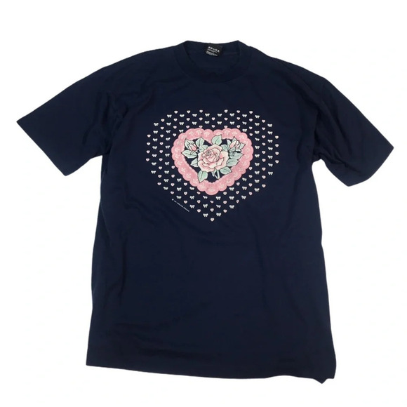 WS286 Women’s Vintage Screen Stars Hearts T Shirt XL - Picture 3 of 6